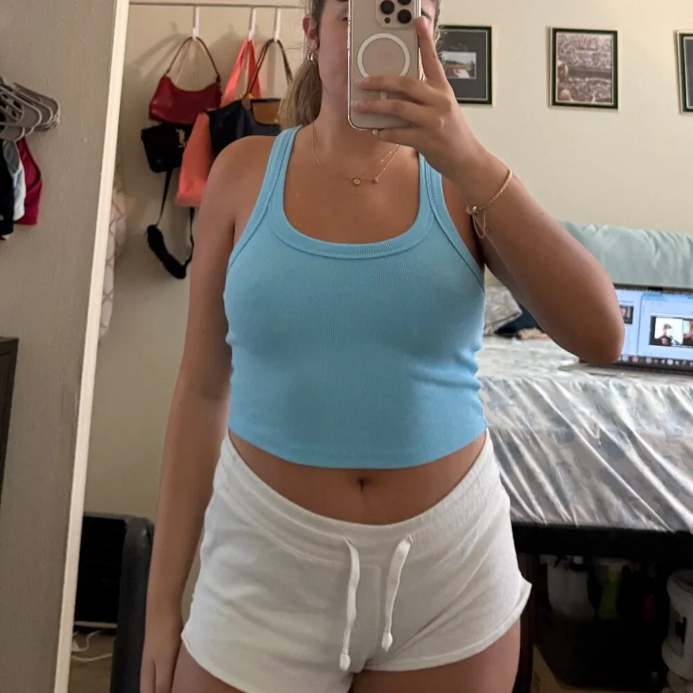 Bozzolo Ribbed Racerback Tank Top - Picture 1 of 6